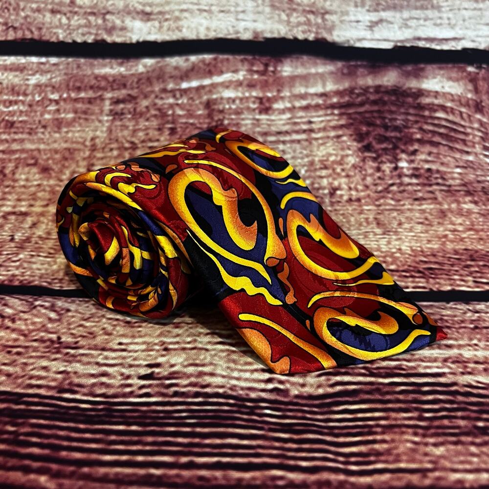 Vintage Grateful Dead 100% Silk Tie 56x4 Steal Your Face First Set New Old Stock